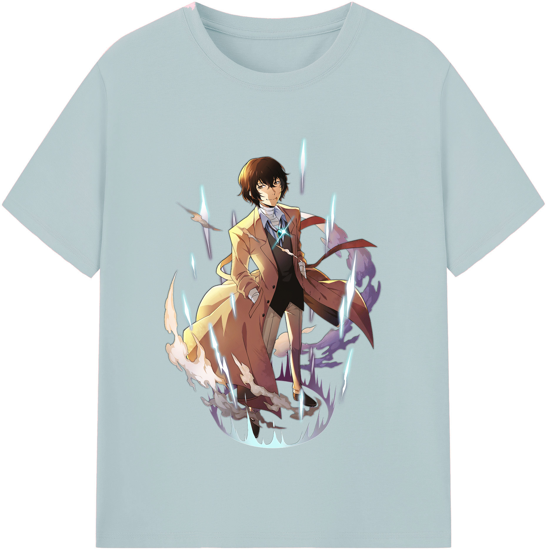 （画像用） 文豪ストレイドッグス Bungo Stray Dogs 綿100％半袖Tシャツ（フロントプリント）
